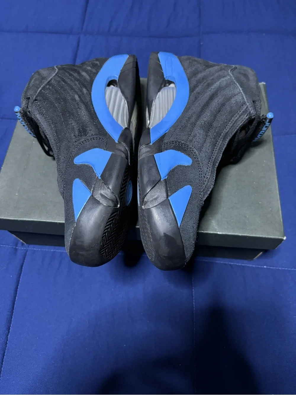 Jordan 14 Retro Black University Blue 2026 Size 8.5